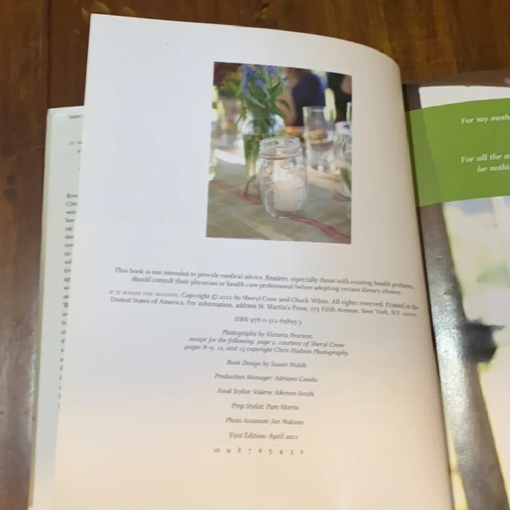 Sheryl Crow Cookbook If It‎ Makes You Healthy